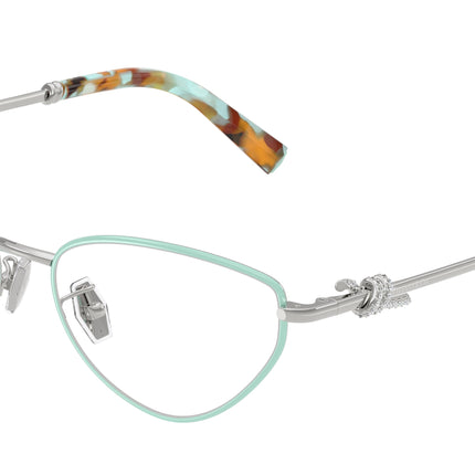 Tiffany TF1172B Cat Eye Eyeglasses  6151-Tiffany Blue On Silver 56-140-16 - Color Map Blue