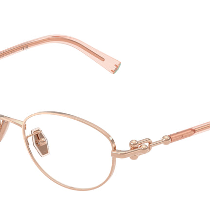 Tiffany TF1176D Oval Eyeglasses  6105-Rose Gold 51-140-18 - Color Map Gold
