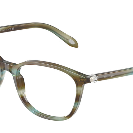 Tiffany TF2109HB Square Eyeglasses  8124-Ocean Turquoise 53-140-17 - Color Map Blue