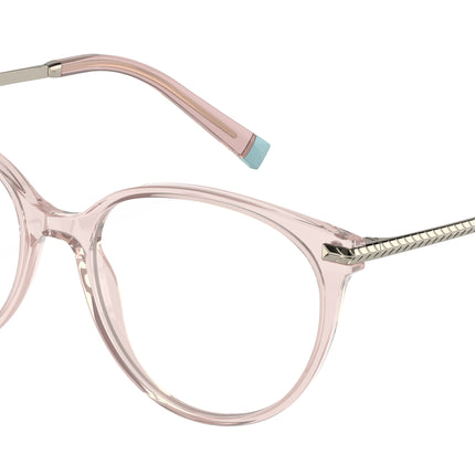 Tiffany TF2209 Phantos Eyeglasses  8328-Nude Transparent 54-140-17 - Color Map Pink