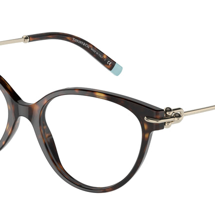 Tiffany TF2217 Cat Eye Eyeglasses  8015-Havana 53-140-17 - Color Map Tortoise