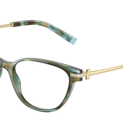 Tiffany TF2223B Cat Eye Eyeglasses  8124-Ocean Turquoise 54-140-16 - Color Map Blue