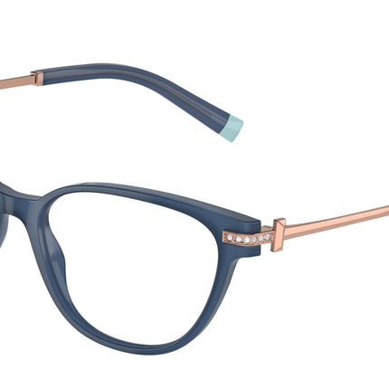 Tiffany TF2223B Cat Eye Eyeglasses  8315-Opal Blue 52-140-16 - Color Map Blue