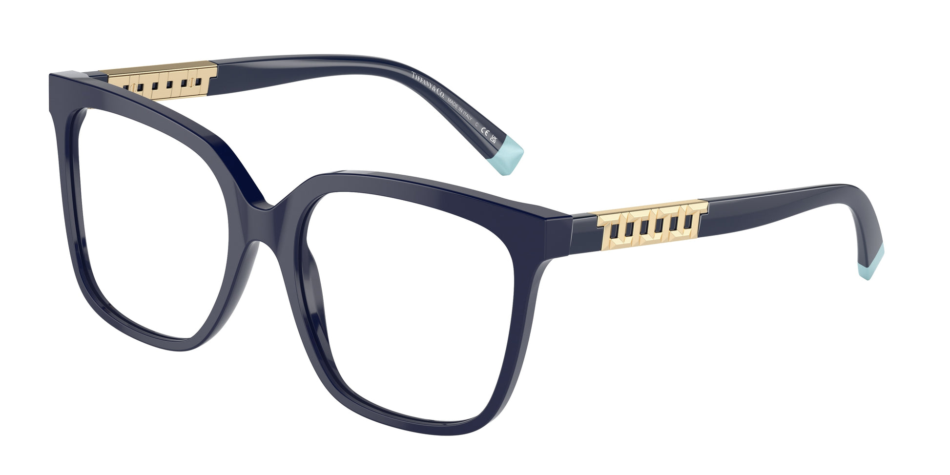 Tiffany TF2227 Square Eyeglasses  8396-Spectrum Blue 52-140-17 - Color Map Blue
