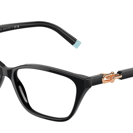 Tiffany TF2229 Rectangle Eyeglasses  8420-Black 53-140-15 - Color Map Black