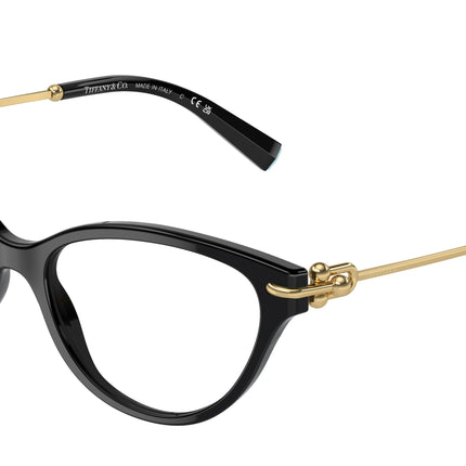 Tiffany TF2231 Cat Eye Eyeglasses  8001-Black 54-140-16 - Color Map Black