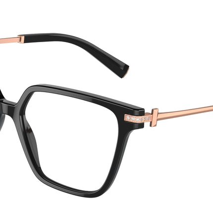 Tiffany TF2234B Square Eyeglasses  8001-Black 54-140-15 - Color Map Black