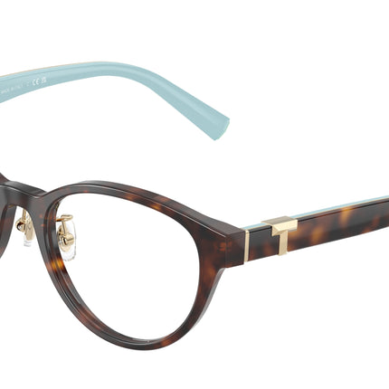 Tiffany TF2236D Oval Eyeglasses  8363-Havana 48-140-17 - Color Map Tortoise