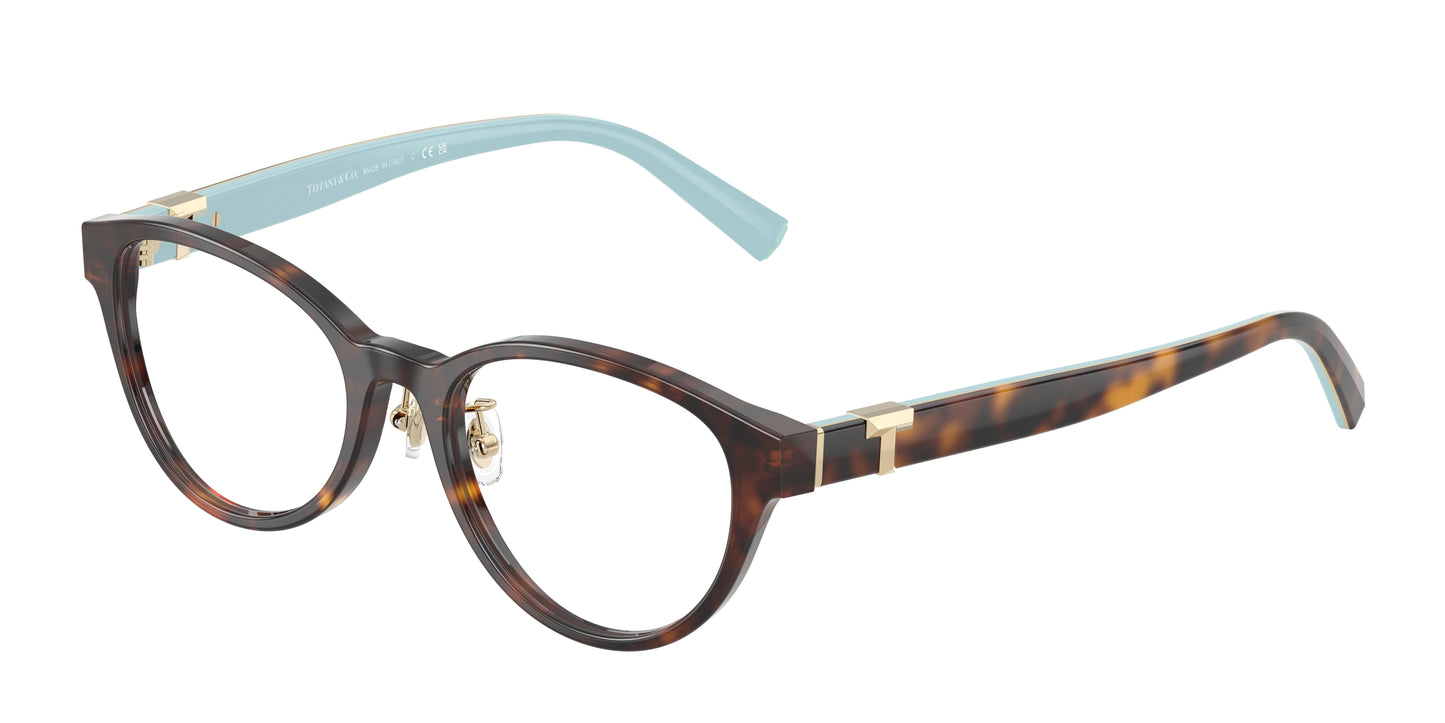 Tiffany TF2236D Oval Eyeglasses  8363-Havana 48-140-17 - Color Map Tortoise