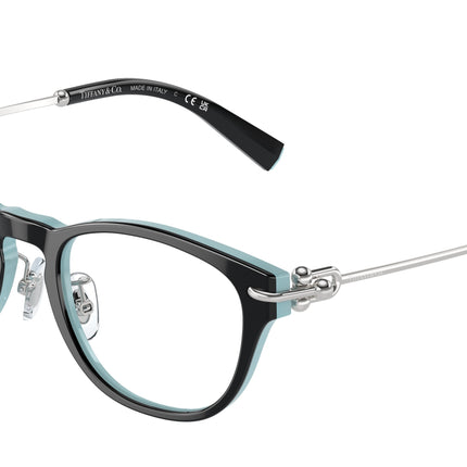Tiffany TF2237D Pillow Eyeglasses  8055-Black On Tiffany Blue 48-140-18 - Color Map Black