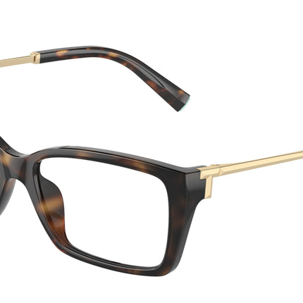 Tiffany TF2239U Rectangle Eyeglasses  8015-Havana 54-135-15 - Color Map Tortoise