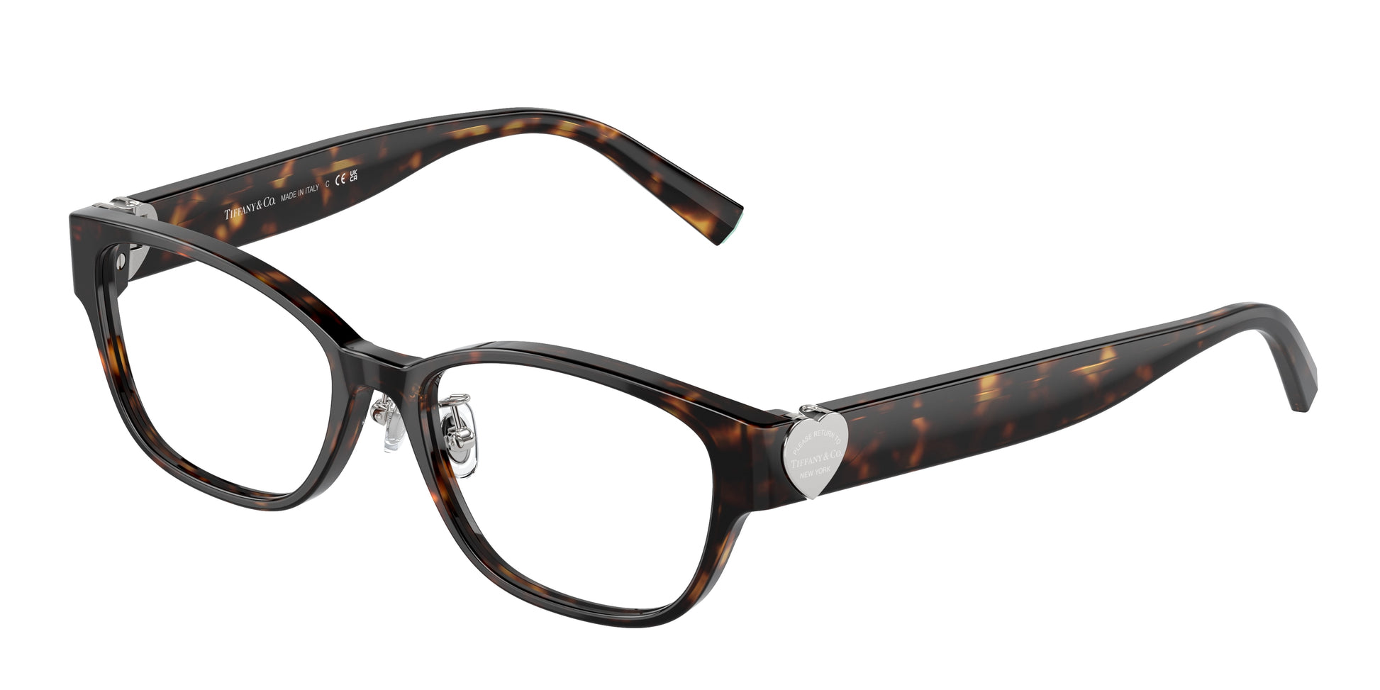Tiffany TF2243D Pillow Eyeglasses  8015-Havana 51-140-16 - Color Map Tortoise
