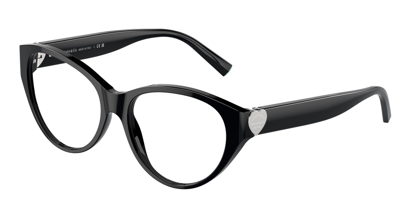 Tiffany TF2244 Phantos Eyeglasses  8001-Black 55-140-16 - Color Map Black