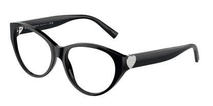 Tiffany TF2244 Phantos Eyeglasses  8001-Black 55-140-16 - Color Map Black