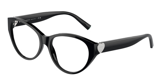 Tiffany TF2244 Phantos Eyeglasses  8001-Black 55-140-16 - Color Map Black