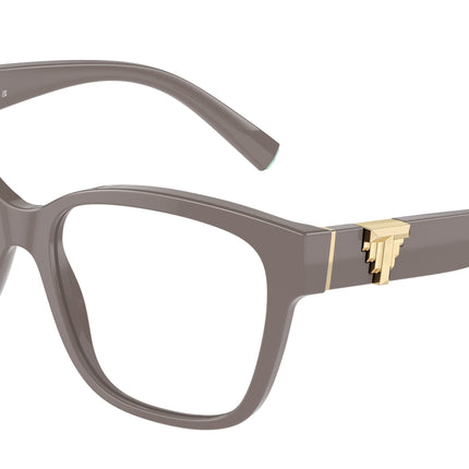 Tiffany TF2246F Square Eyeglasses  8401-Chocolate Truffle 54-140-16 - Color Map Brown