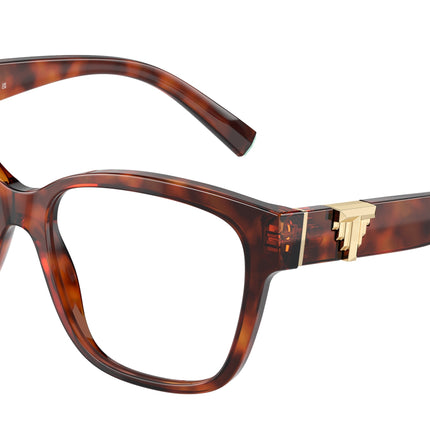Tiffany TF2246 Square Eyeglasses  8002-Havana 54-140-16 - Color Map Tortoise