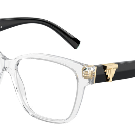 Tiffany TF2246 Square Eyeglasses  8047-Crystal 54-140-16 - Color Map Transparent