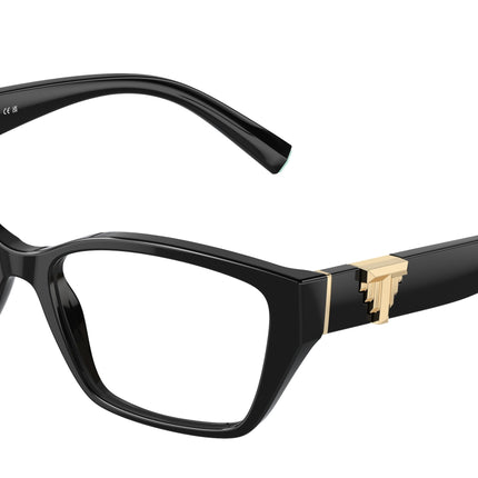 Tiffany TF2247 Rectangle Eyeglasses  8001-Black 54-140-16 - Color Map Black