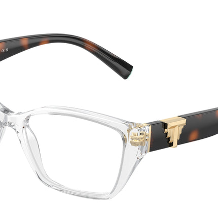 Tiffany TF2247 Rectangle Eyeglasses  8047-Crystal 54-140-16 - Color Map Transparent