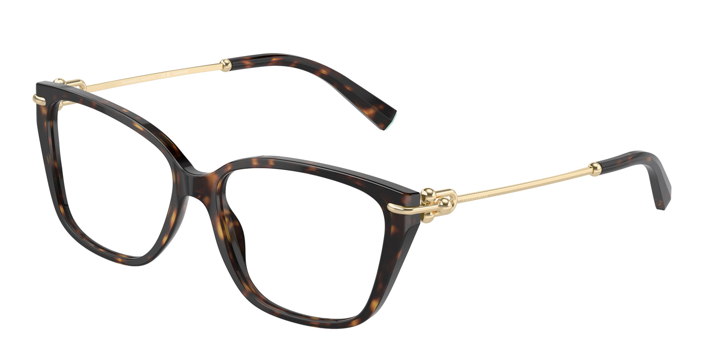 Tiffany TF2248K Pillow Eyeglasses  8404-Havana 55-140-15 - Color Map Tortoise