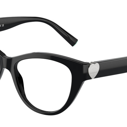 Tiffany TF2251 Cat Eye Eyeglasses  8001-Black 53-140-16 - Color Map Black