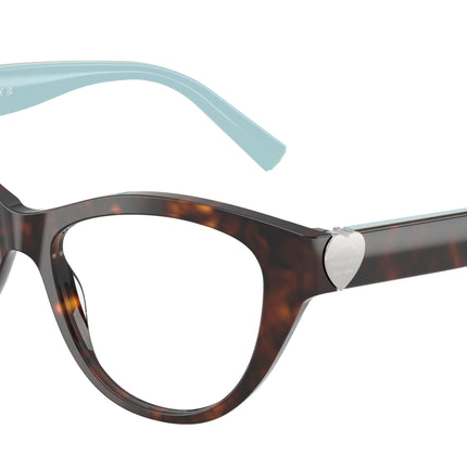 Tiffany TF2251 Cat Eye Eyeglasses  8363-Havana 53-140-16 - Color Map Tortoise