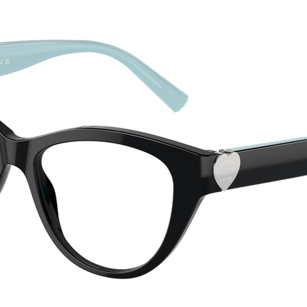Tiffany TF2251 Cat Eye Eyeglasses  8406-Black 53-140-16 - Color Map Black