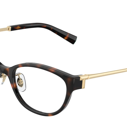 Tiffany TF2252D Oval Eyeglasses  8015-Havana 51-140-18 - Color Map Tortoise