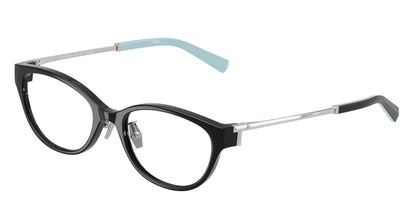 Tiffany TF2252D Oval Eyeglasses  8406-Black 51-140-18 - Color Map Black