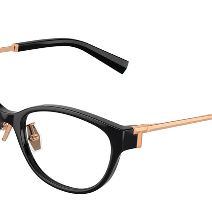 Tiffany TF2252D Oval Eyeglasses  8420-Black 51-140-18 - Color Map Black