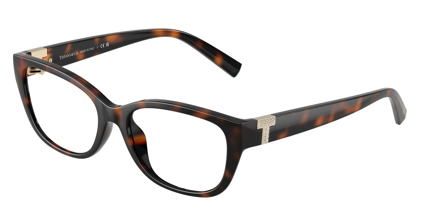 Tiffany TF2254BU Pillow Eyeglasses  8015-Havana 54-140-17 - Color Map Tortoise