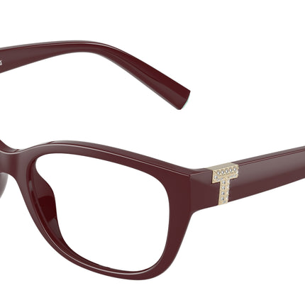 Tiffany TF2254BU Pillow Eyeglasses  8389-Burgundy 54-140-17 - Color Map Violet
