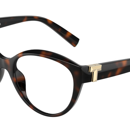 Tiffany TF2255U Cat Eye Eyeglasses  8015-Havana 54-140-17 - Color Map Tortoise