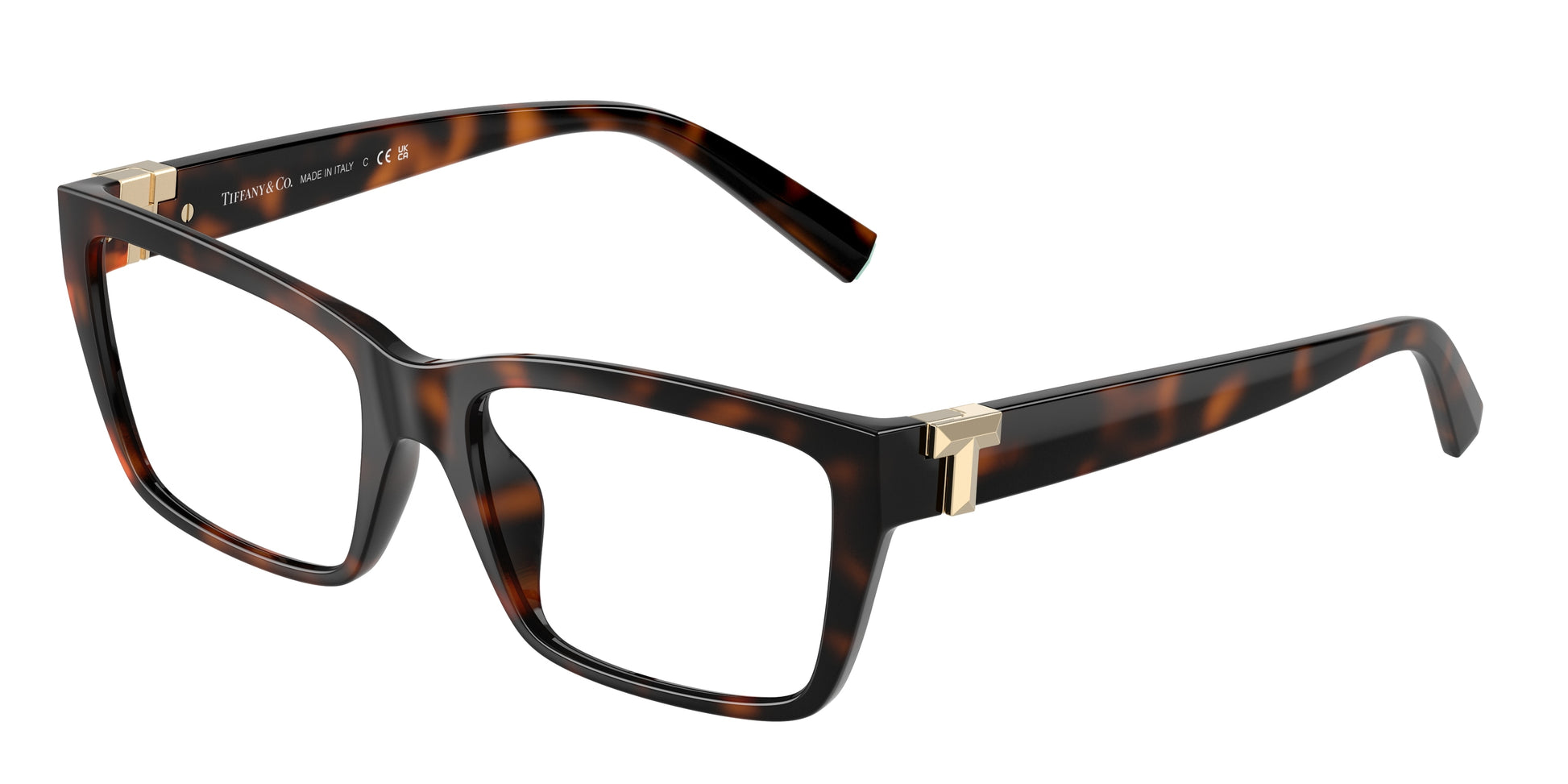 Tiffany TF2256U Pillow Eyeglasses  8015-Havana 54-140-17 - Color Map Tortoise