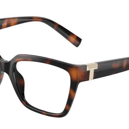 Tiffany TF2257BU Square Eyeglasses  8015-Havana 54-140-17 - Color Map Tortoise