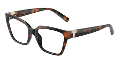 Tiffany TF2257BU Square Eyeglasses  8015-Havana 54-140-17 - Color Map Tortoise
