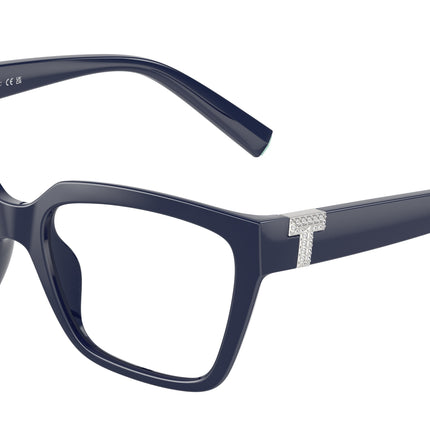 Tiffany TF2257BU Square Eyeglasses  8396-Solid Dark Blue 54-140-17 - Color Map Blue