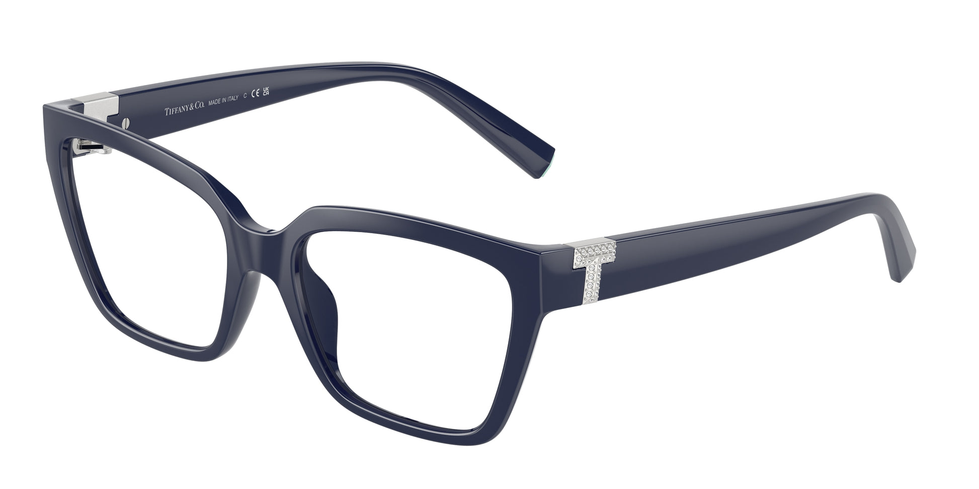 Tiffany TF2257BU Square Eyeglasses  8396-Solid Dark Blue 54-140-17 - Color Map Blue