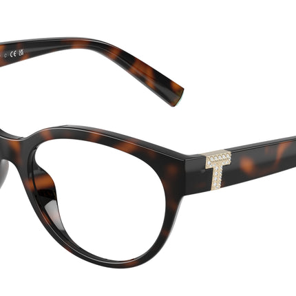 Tiffany TF2258BU Cat Eye Eyeglasses  8015-Havana 54-140-17 - Color Map Tortoise