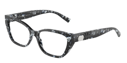 Tiffany TF2259 Cat Eye Eyeglasses  8428-Havana Madreperla 54-140-16 - Color Map Tortoise