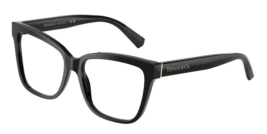 Tiffany TF2260F Cat Eye Eyeglasses  8001-Black 53-140-16 - Color Map Black