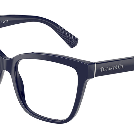 Tiffany TF2260 Cat Eye Eyeglasses  8396-Solid Dark Blue 55-140-16 - Color Map Blue