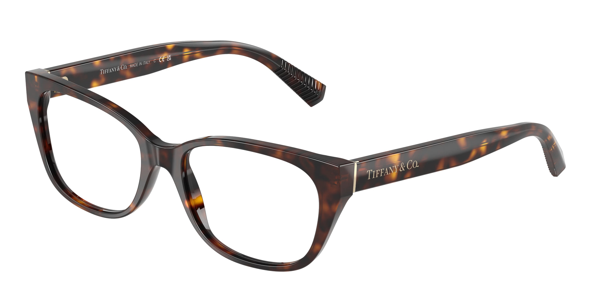 Tiffany TF2261 Pillow Eyeglasses  8015-Havana 54-140-17 - Color Map Tortoise