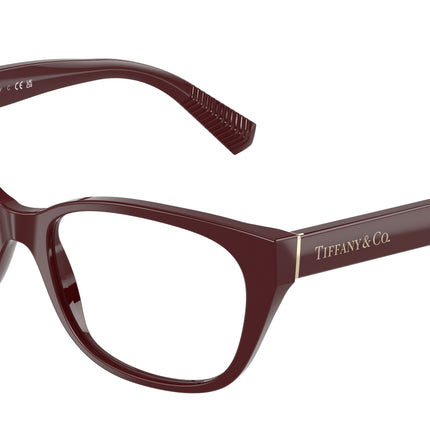 Tiffany TF2261 Pillow Eyeglasses  8389-Burgundy 54-140-17 - Color Map Violet