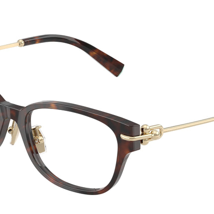 Tiffany TF2262F Pillow Eyeglasses  8015-Havana 52-140-17 - Color Map Tortoise
