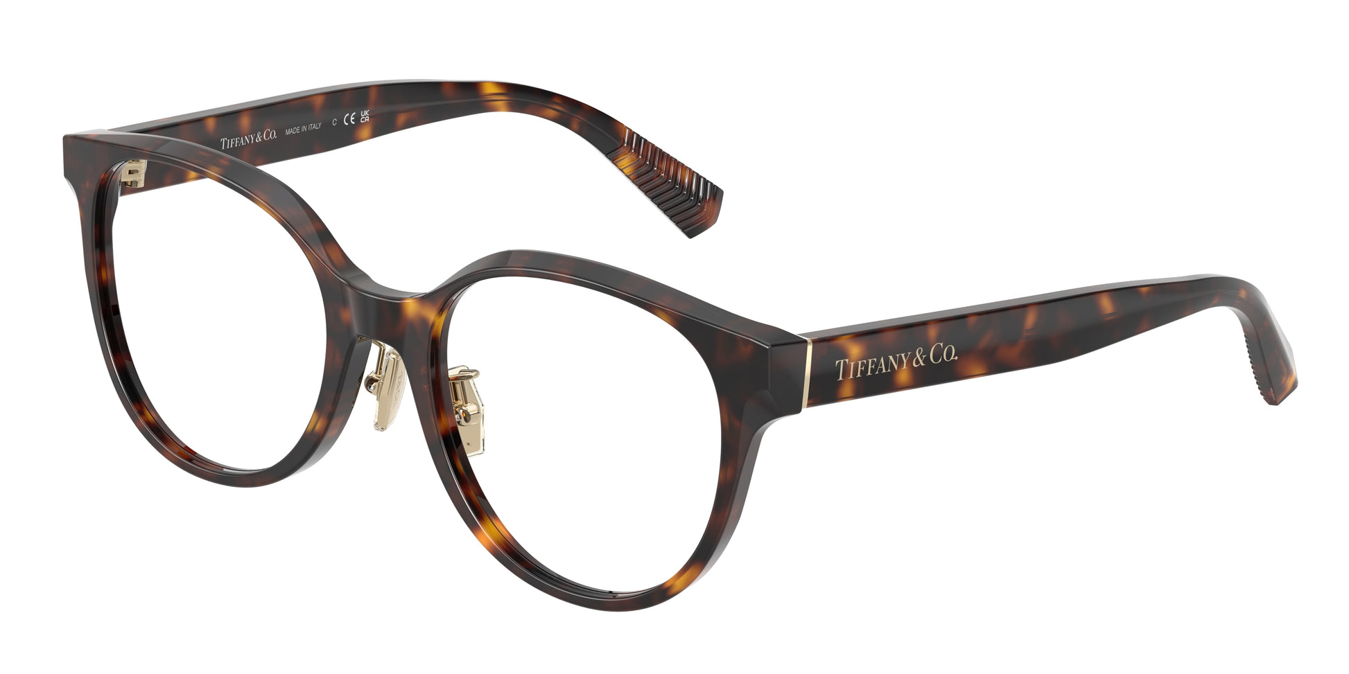 Tiffany TF2264D Round Eyeglasses  8015-Havana 52-140-19 - Color Map Tortoise