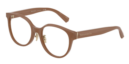 Tiffany TF2264D Round Eyeglasses  8423-Opal Brown 52-140-19 - Color Map Brown