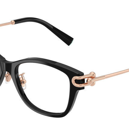 Tiffany TF2266F Butterfly Eyeglasses  8001-Black 51-140-17 - Color Map Black