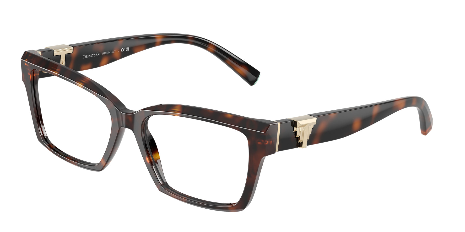 Tiffany TF2267 Square Eyeglasses  8015-Havana 54-140-16 - Color Map Tortoise